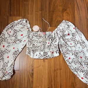 Verge Girl tie blouse with buttons